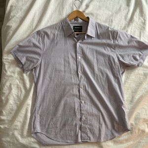 Men's Bonobos Large Lavender Short Sleeve Button Down